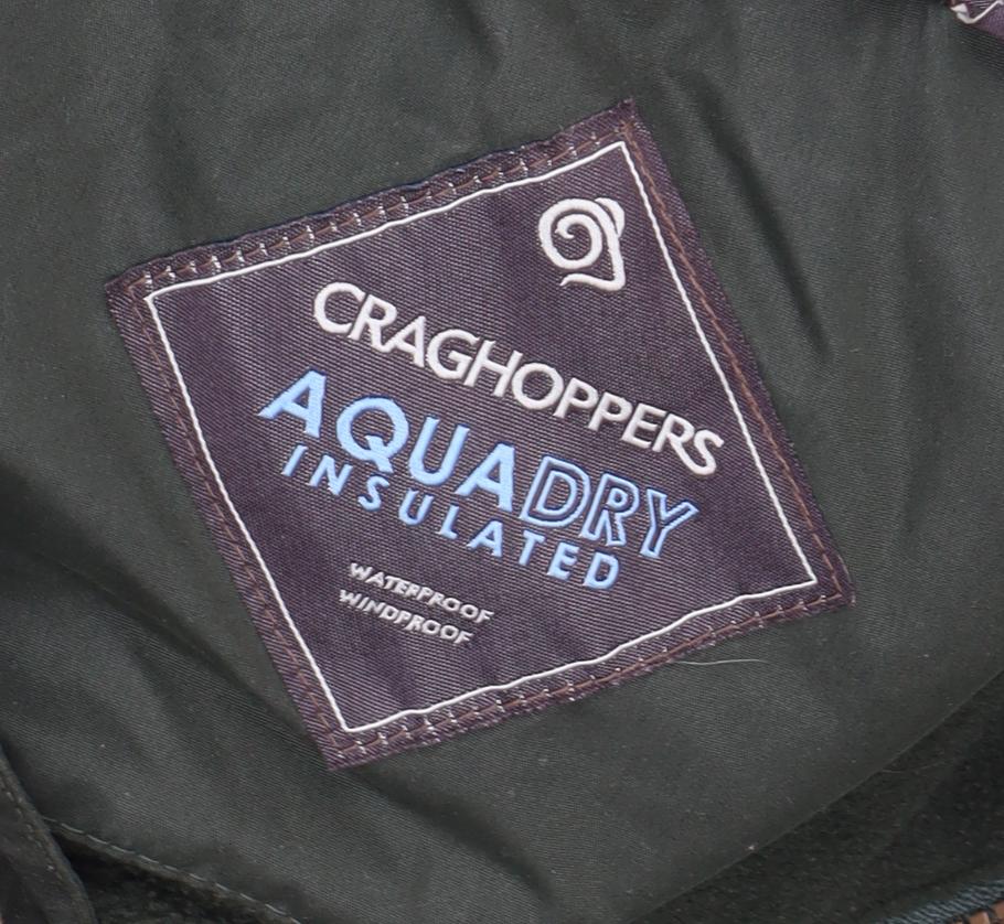 Craghoppers Men's Green Insulated Jacket M Waterproof
