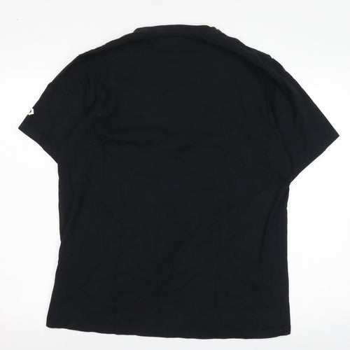 Converse Men's Black L T-Shirt Short Sleeve