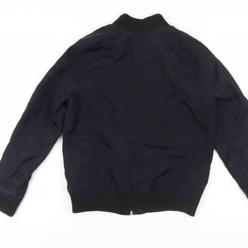 New Look Women's Black Bomber Jacket Size 6 Petite