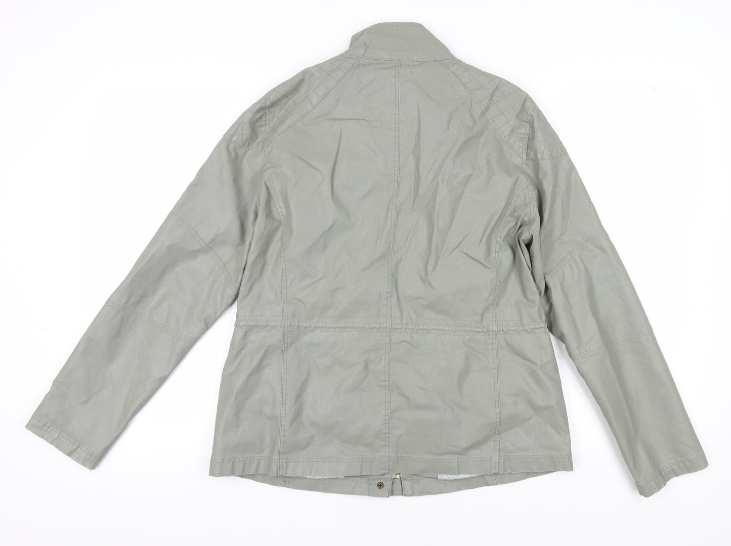 Marks and Spencer Women's Grey Military Jacket, Size 12