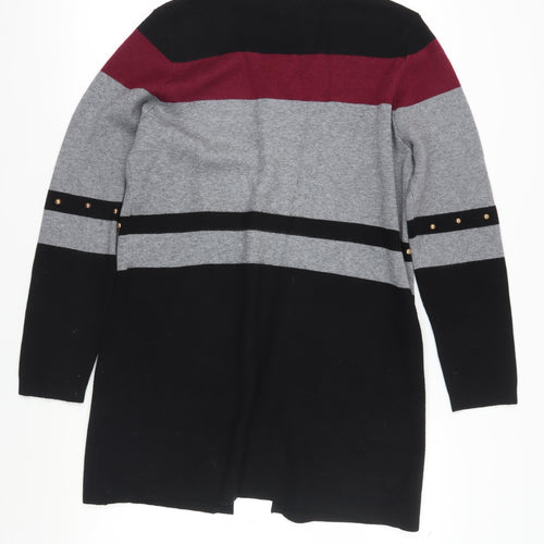 Paramour Women's Black Cardigan, Medium, Striped