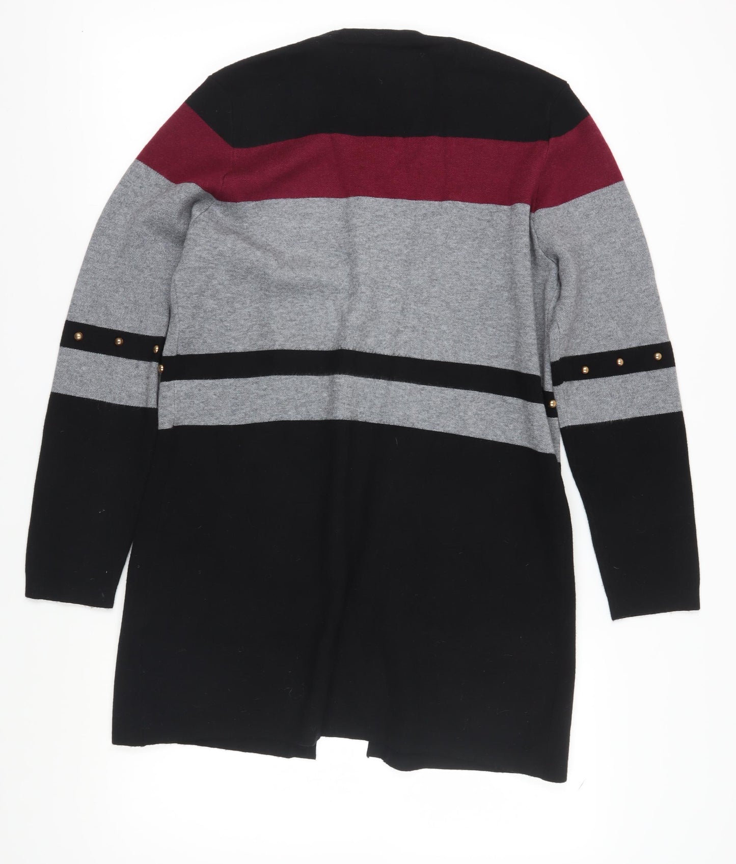 Paramour Women's Black Cardigan, Medium, Striped