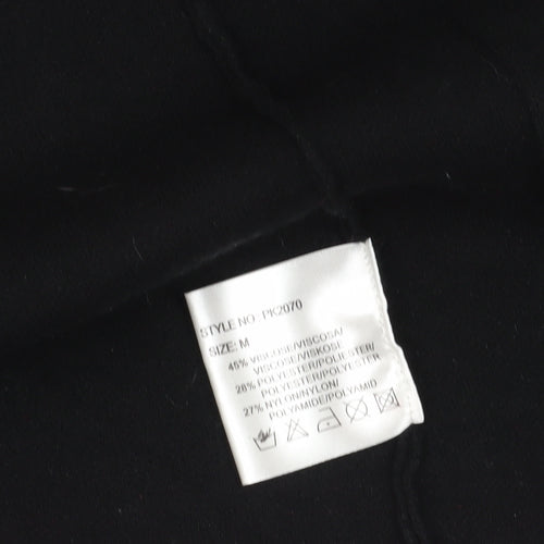 Paramour Women's Black Cardigan, Medium, Striped