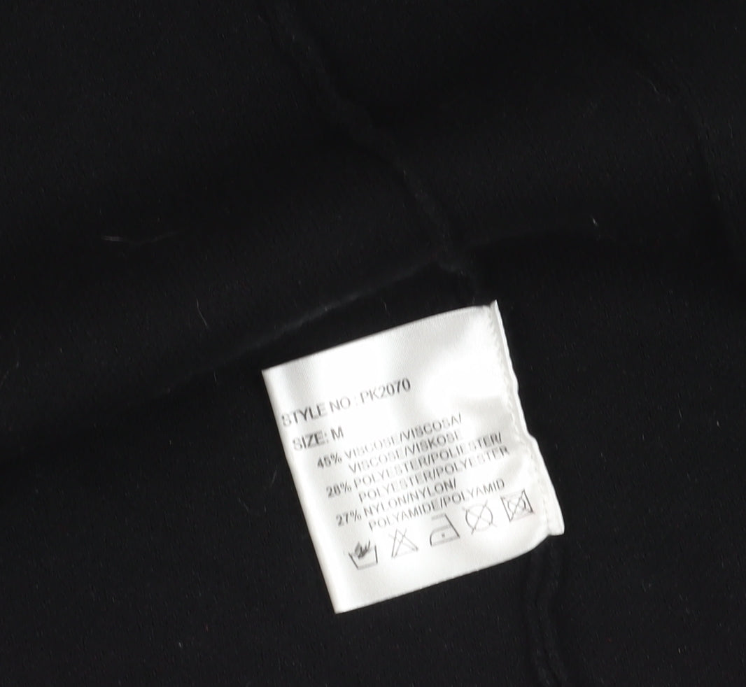 Paramour Women's Black Cardigan, Medium, Striped