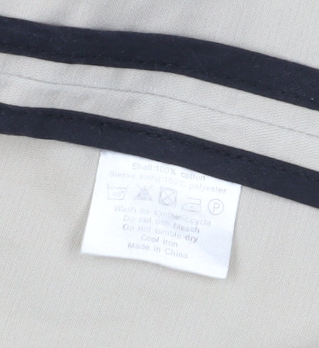 Silver Eight Men's Beige Trench Coat Medium