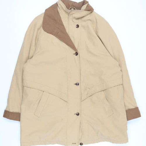 Ann Harvey Women's Beige Long Overcoat Size 18