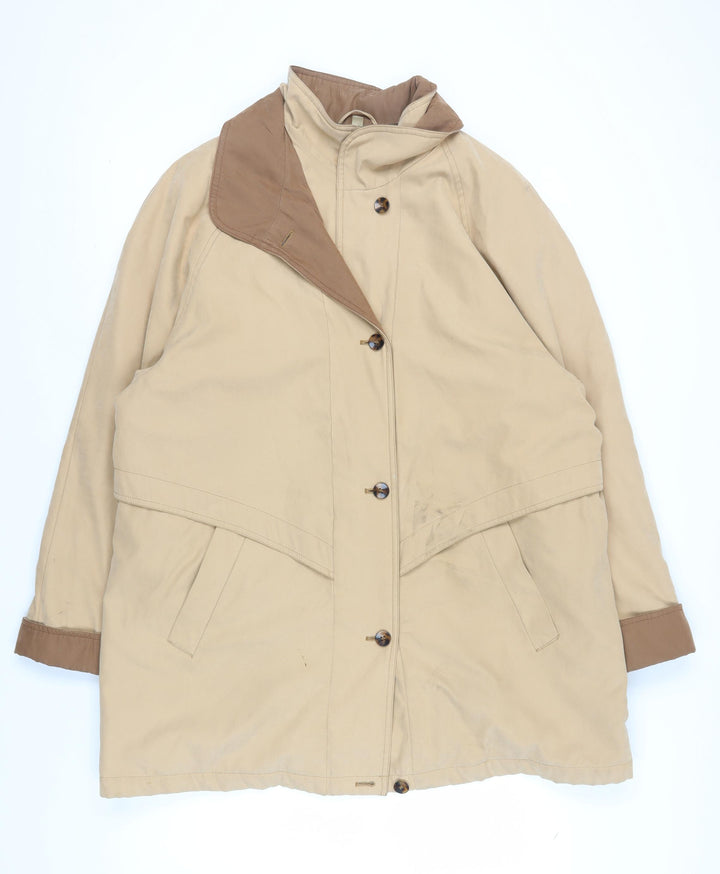 Ann Harvey Women's Beige Long Overcoat Size 18