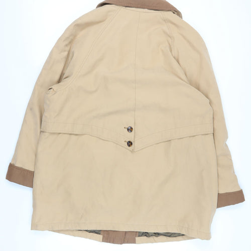 Ann Harvey Women's Beige Long Overcoat Size 18