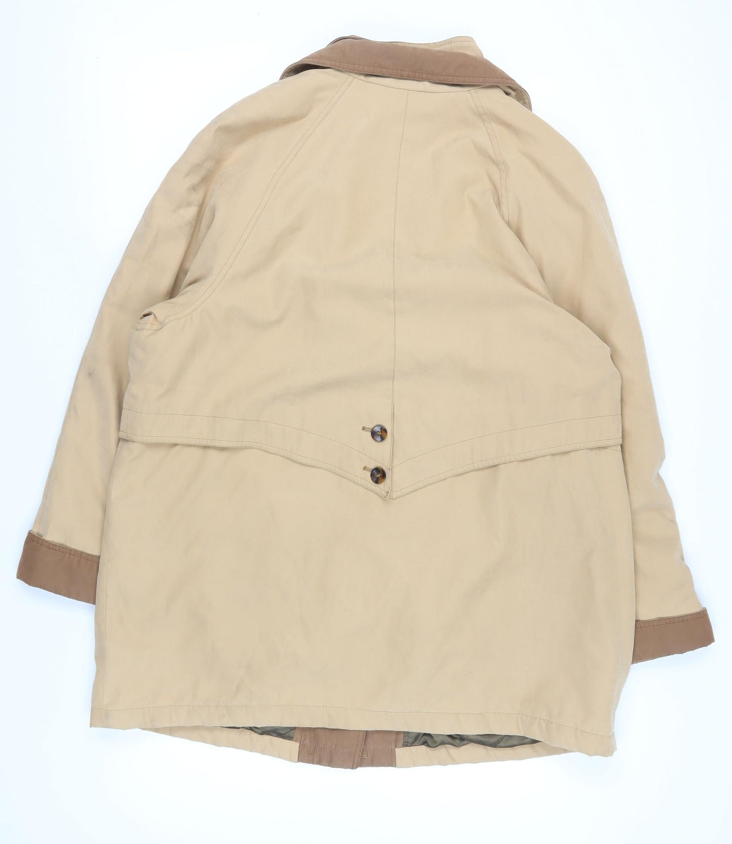 Ann Harvey Women's Beige Long Overcoat Size 18