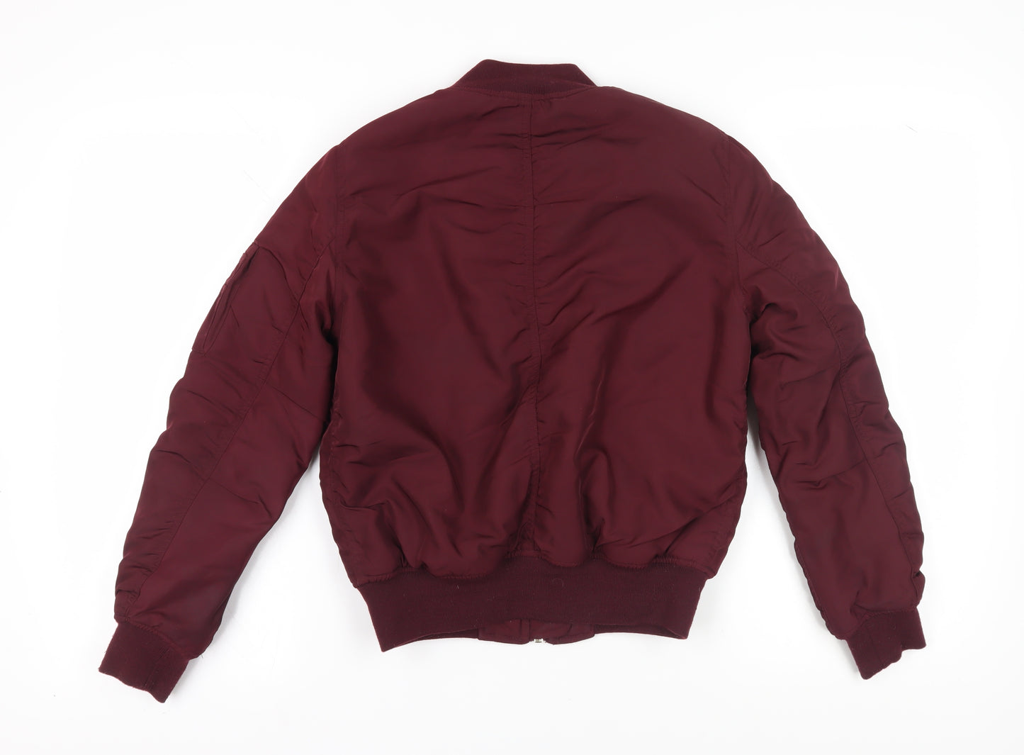 Topshop Women's Red Bomber Jacket - Size 8, Casual Chic