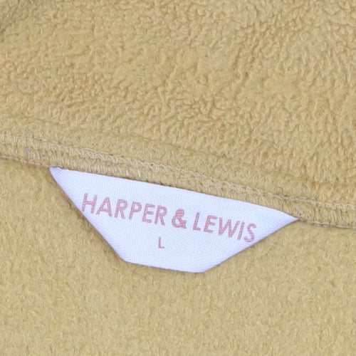Harper & Lewis Men's Gold 1/4 Zip Sweatshirt L