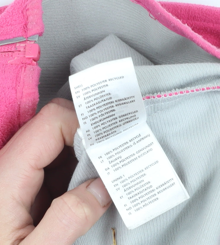 Polarn O. Pyret Girls Pink Fleece Jacket 8 Years