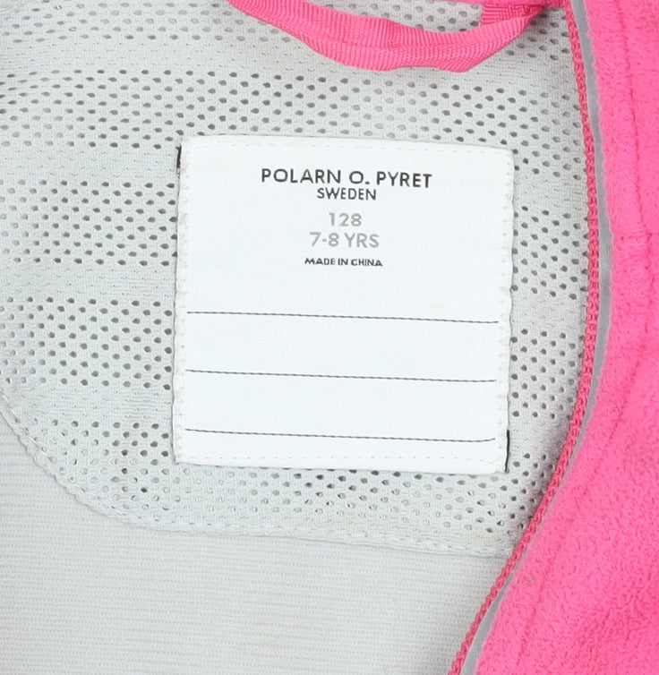 Polarn O. Pyret Girls Pink Fleece Jacket 8 Years