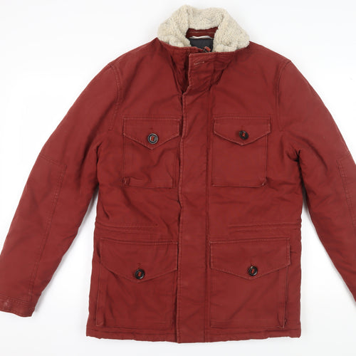 Marks and Spencer Men's Red Military Jacket, Size S