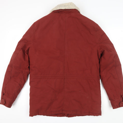 Marks and Spencer Men's Red Military Jacket, Size S
