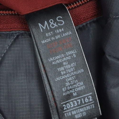 Marks and Spencer Men's Red Military Jacket, Size S