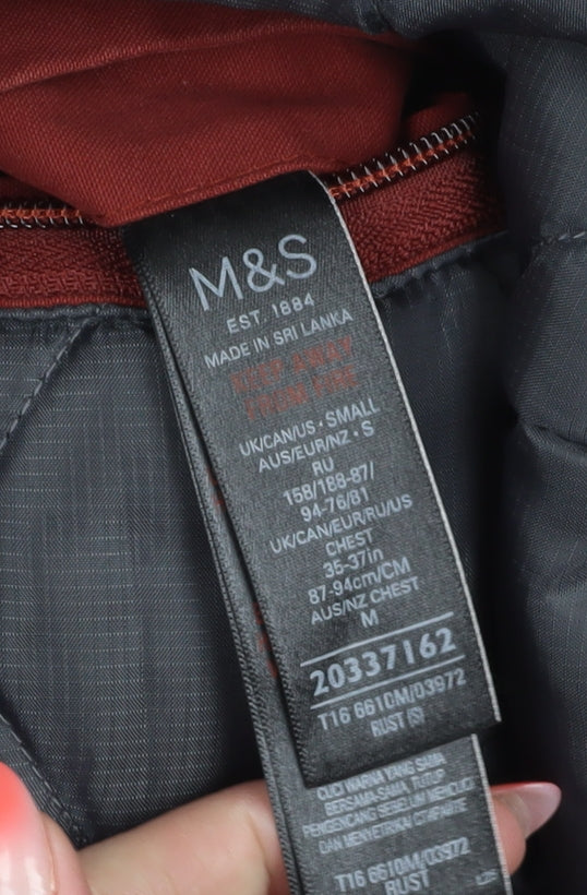 Marks and Spencer Men's Red Military Jacket, Size S
