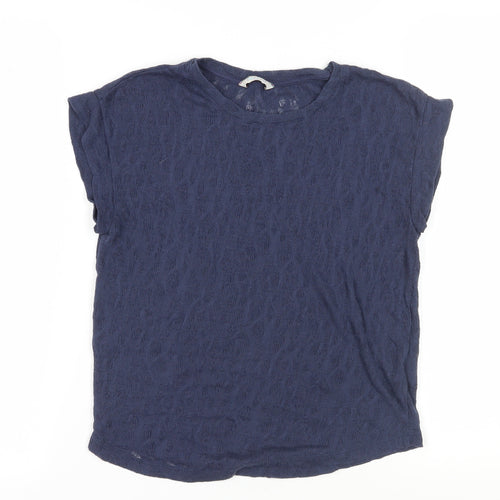 Marks and Spencer Women's Blue Knit T-Shirt