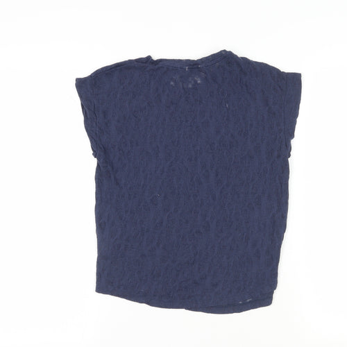 Marks and Spencer Women's Blue Knit T-Shirt