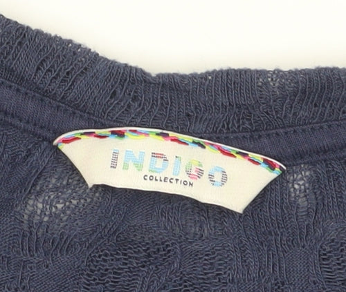 Marks and Spencer Women's Blue Knit T-Shirt