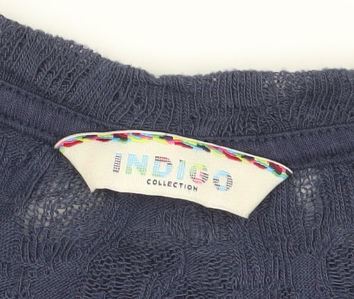 Marks and Spencer Women's Blue Knit T-Shirt