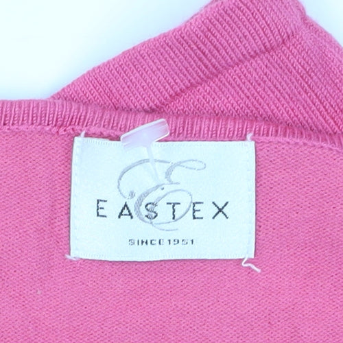 Eastex Women’s Pink Embroidered T-Shirt Size 16