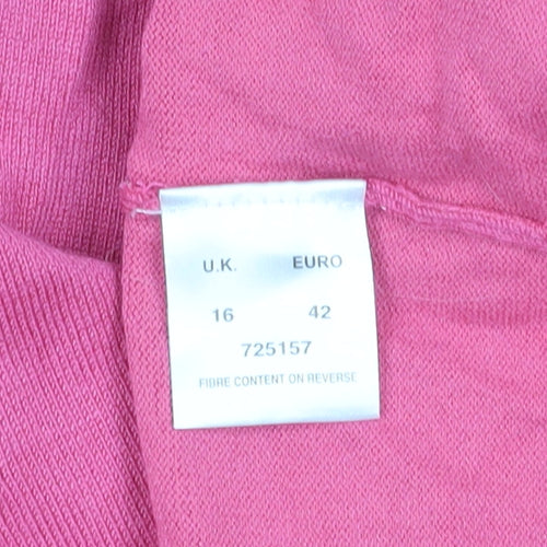 Eastex Women’s Pink Embroidered T-Shirt Size 16