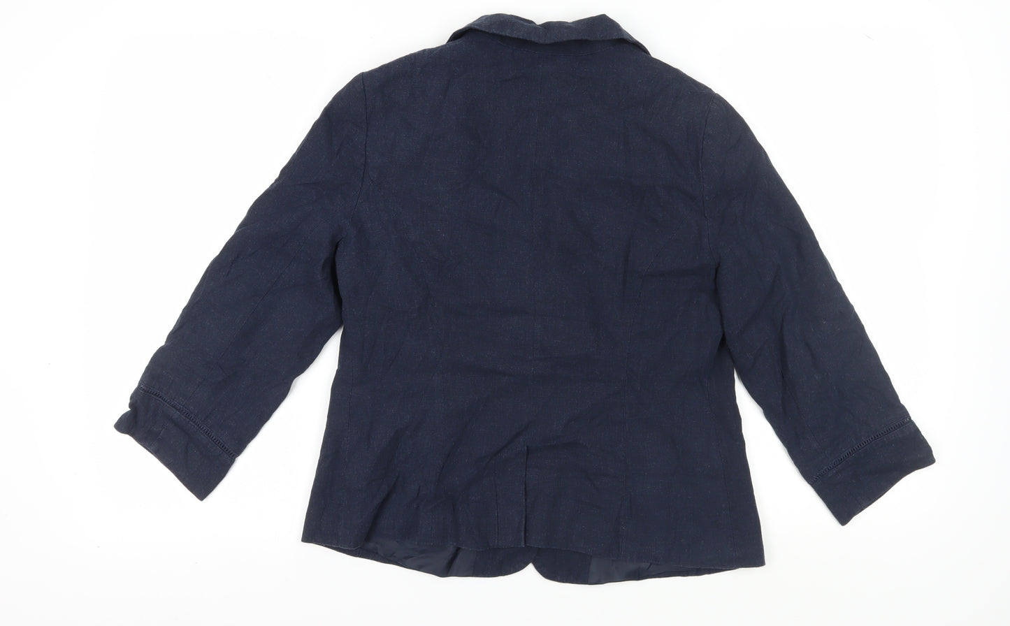 BHS Women's Blue Blazer, Size 14, Regular Fit, Lined