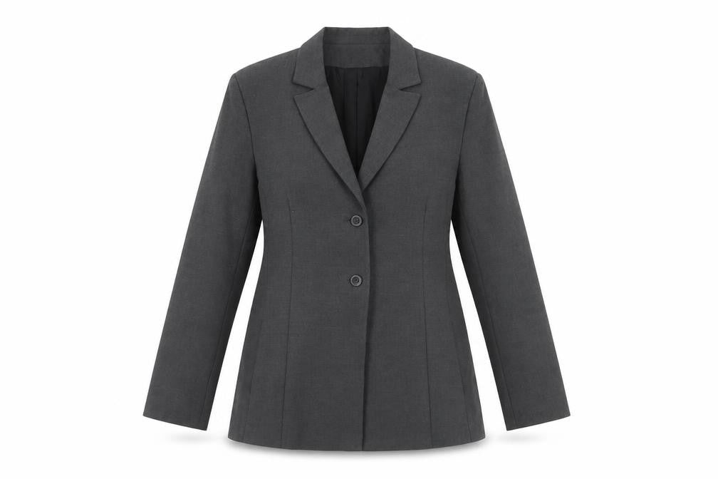 Kookai Women's Grey Single-Breasted Suit Jacket