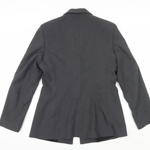 Kookai Women's Grey Single-Breasted Suit Jacket