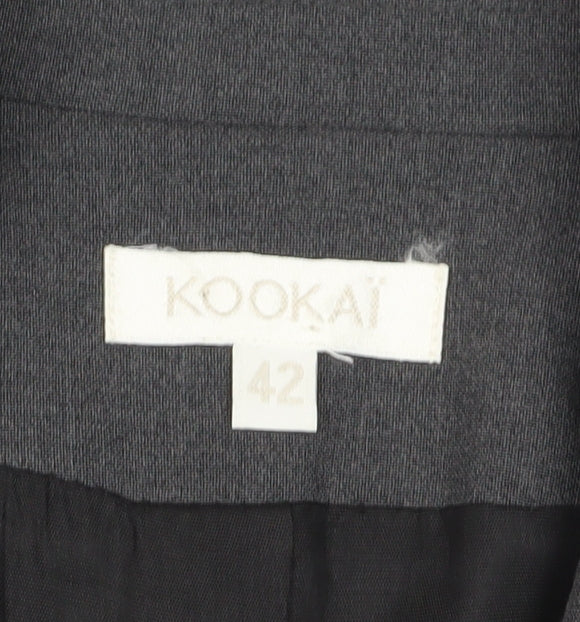 Kookai Women's Grey Single-Breasted Suit Jacket