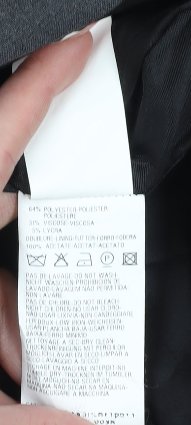 Kookai Women's Grey Single-Breasted Suit Jacket