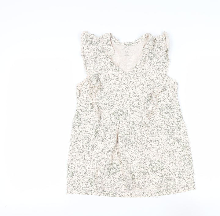 M&Co Women's Beige Floral Blouse Size 12