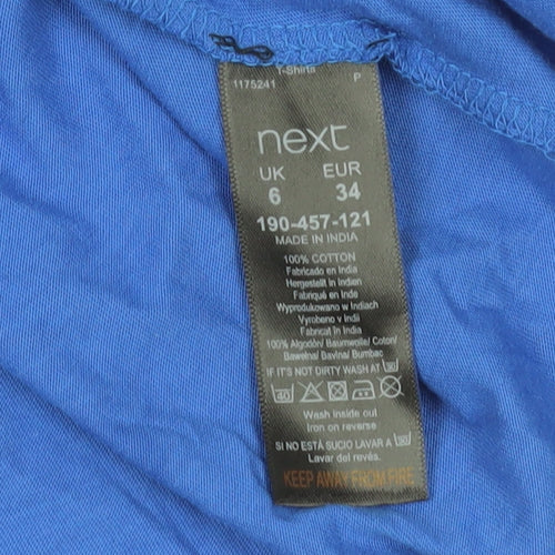 Next Women's Blue One Shoulder Camisole Top UK 6
