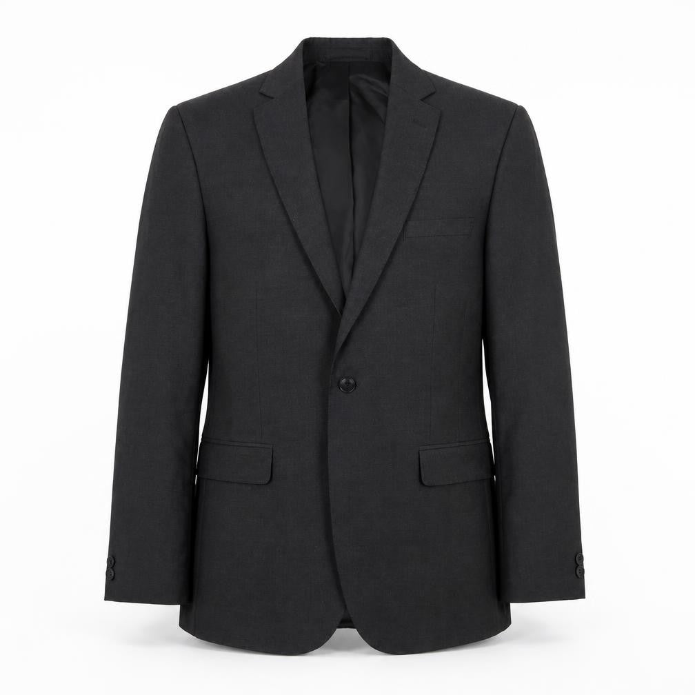 Moss London Men's Black Slim Fit Blazer, Size 42R, Elegant