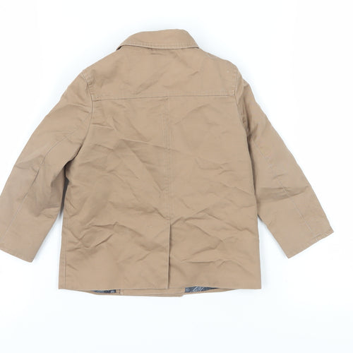 River Island Unisex Beige Duffle Coat 18-24 Months with Buttons