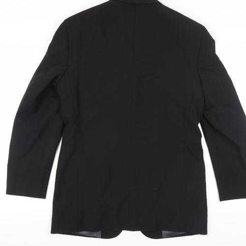 River Island Black Men's Blazer, Size 36R Regular Fit