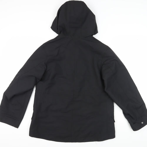Uniqlo Men's Black Hooded Rain Coat Jacket S