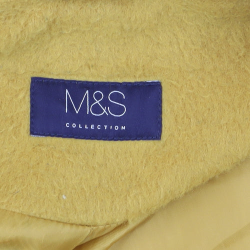 Marks and Spencer Women's Yellow Long Overcoat Size 22