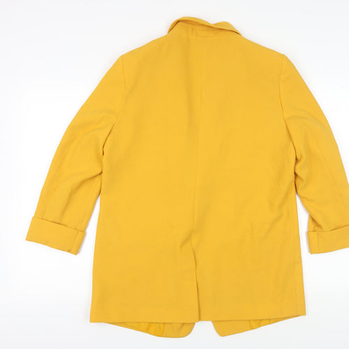 Next Women's Yellow Single-Breasted Blazer Size 18