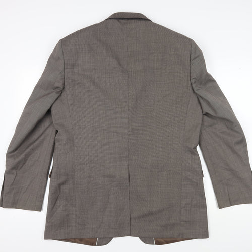 Marks and Spencer Men's Brown 44L Blazer Classic Formal