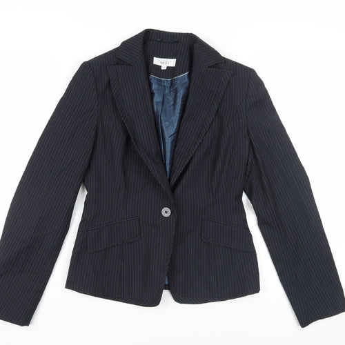 Next Women's Black Pinstripe Suit Jacket, Size 10