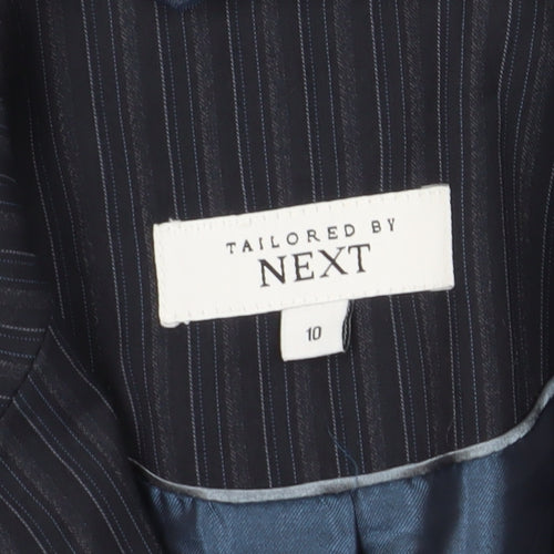 Next Women's Black Pinstripe Suit Jacket, Size 10