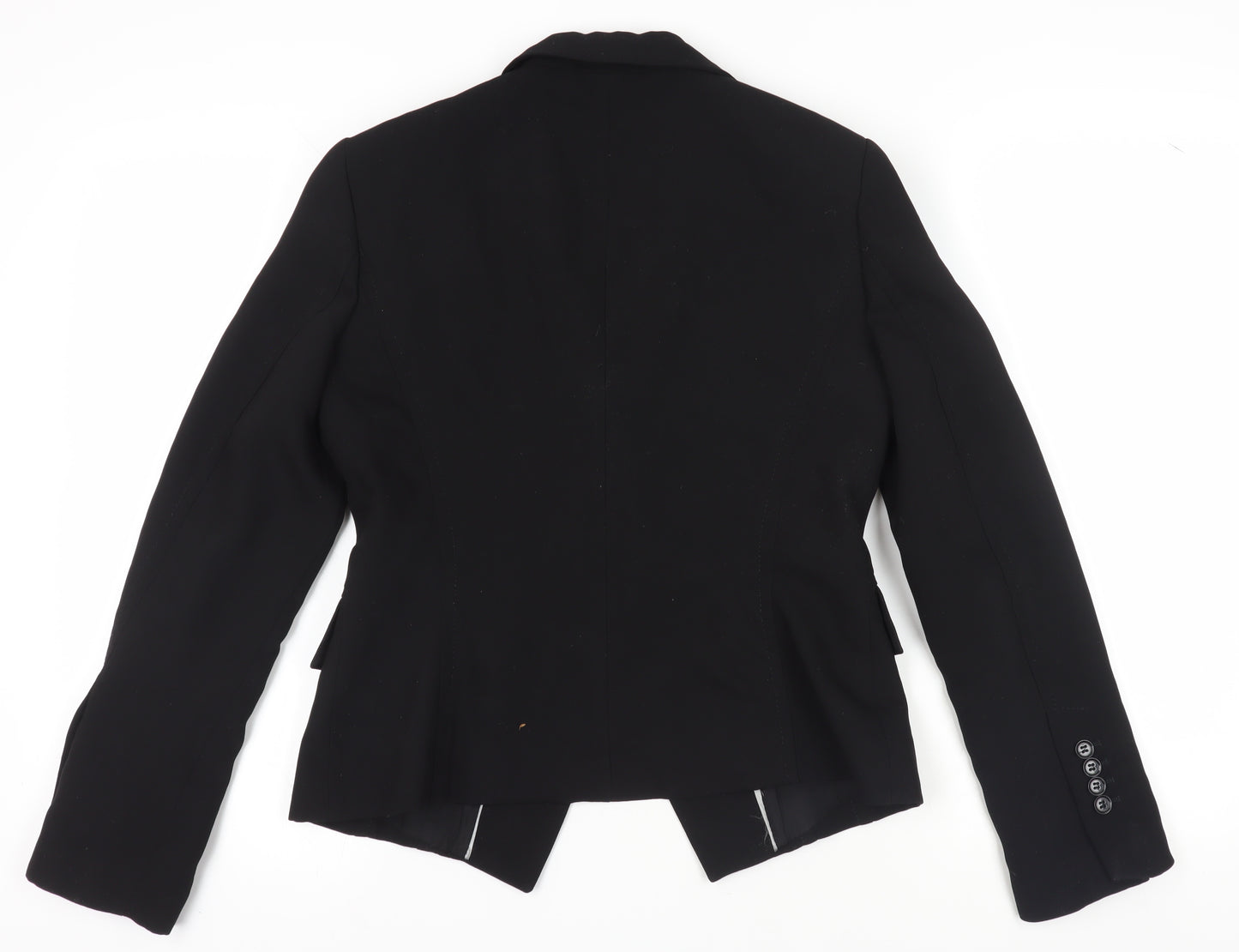 Zara Women's Black Suit Jacket Size 12, Lined, One-Button