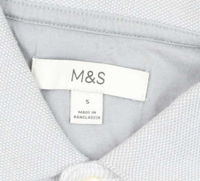 Marks and Spencer Men’s Striped Polo Shirt - S