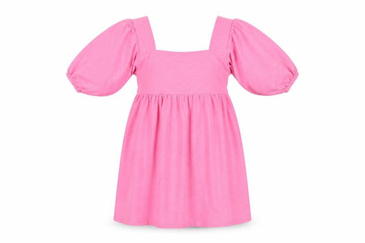 Front view of ASOS women’s pink a-line dress, size UK 8