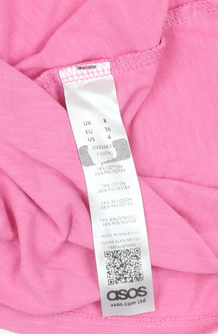 ASOS Womens Pink A-Line Dress Size 8