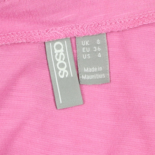 ASOS Womens Pink A-Line Dress Size 8