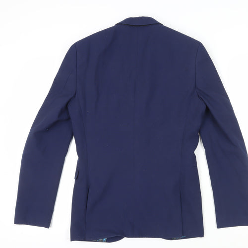 Next Mens Blue Blazer 36R Regular Fit 2-Button Formal