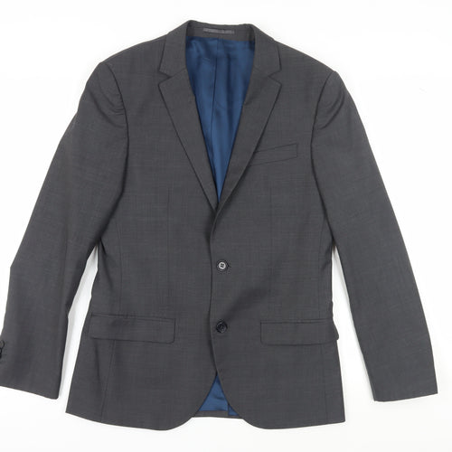 River Island Men’s Grey Blazer 38S Formal Short